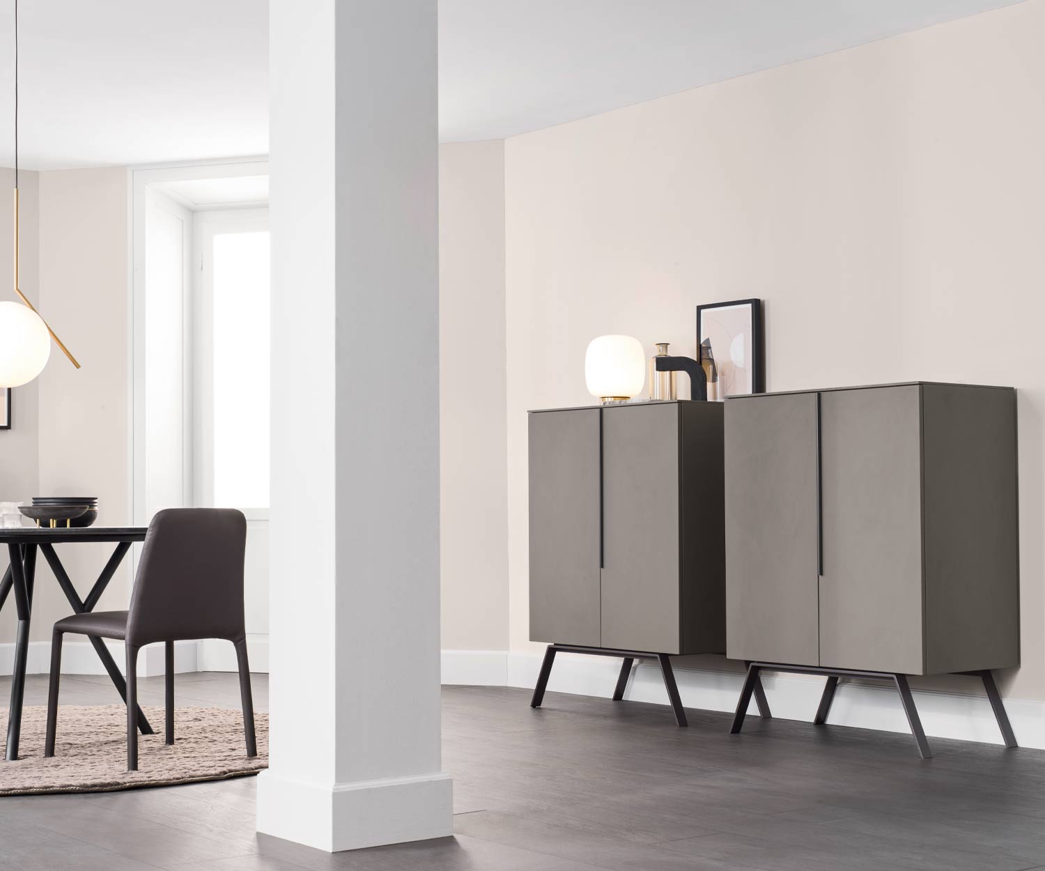 Exklusives Novamobili Design Highboard Cleo