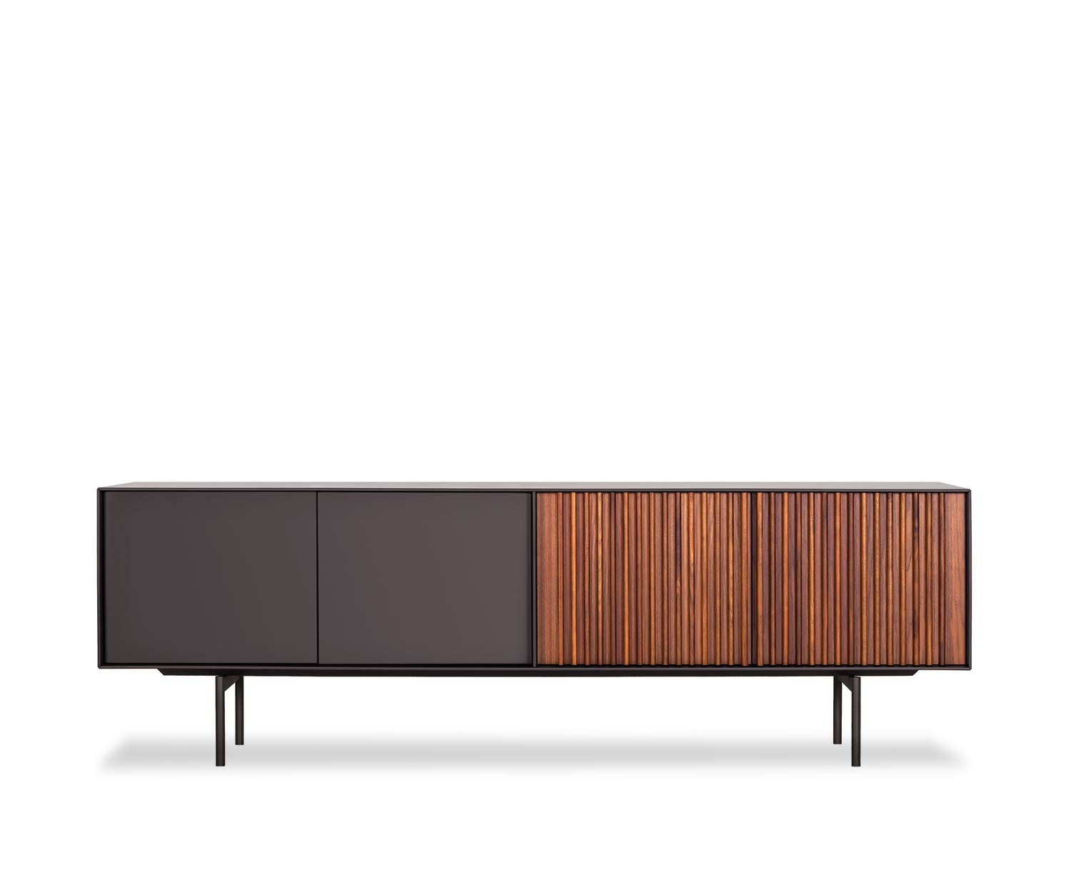 al2 ka bera 003 B Design Sideboard Walnuss Nussbaum matte Lackierung